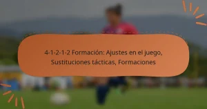 4-1-2-1-2 Formación: Ajustes en el juego, Sustituciones tácticas, Formaciones
