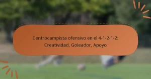 Centrocampista ofensivo en el 4-1-2-1-2: Creatividad, Goleador, Apoyo