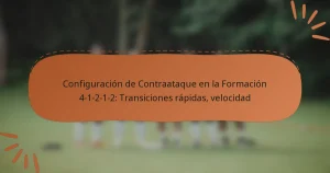 Configuración de Contraataque en la Formación 4-1-2-1-2: Transiciones rápidas, velocidad